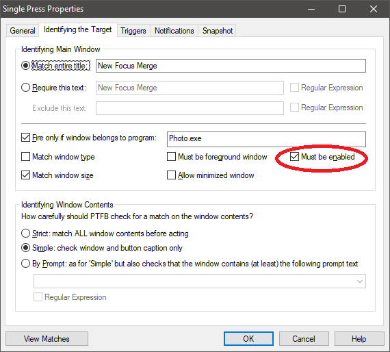 The new Must Be Ebaled option for buttons